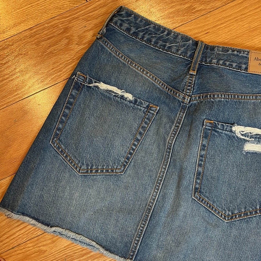 Abercrombie & Fitch denim mink skirt - Picture 6 of 9